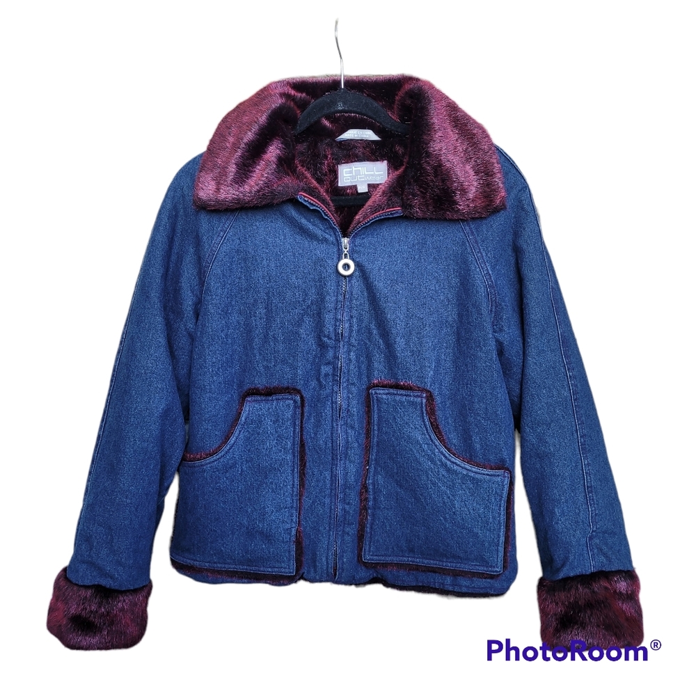 Denim and Fur Jacket